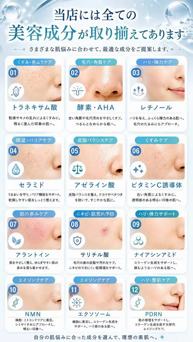 年齢肌の悩みはひとつじゃない